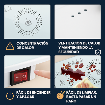 Calentador de alimentos rápido de larga duración y de temperatura constante