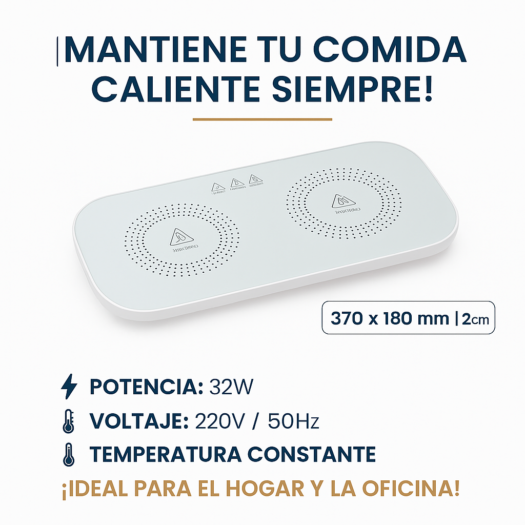 Calentador de alimentos rápido de larga duración y de temperatura constante